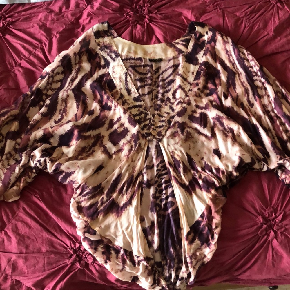 Saachi Print Shawl Top